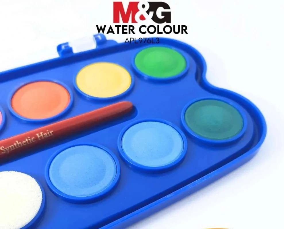 Cat Air  M&G Mini Watercolor Blocks 12+2C 23mm APL976L3 / Water colour